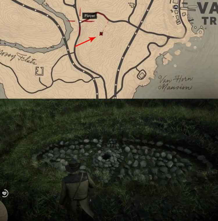 Red Dead Redemption 2 Where To Find All Poisonous Trail Treasure Map   Rdr 2 Poisonous Trail Map 2 Location 1026 750x761 