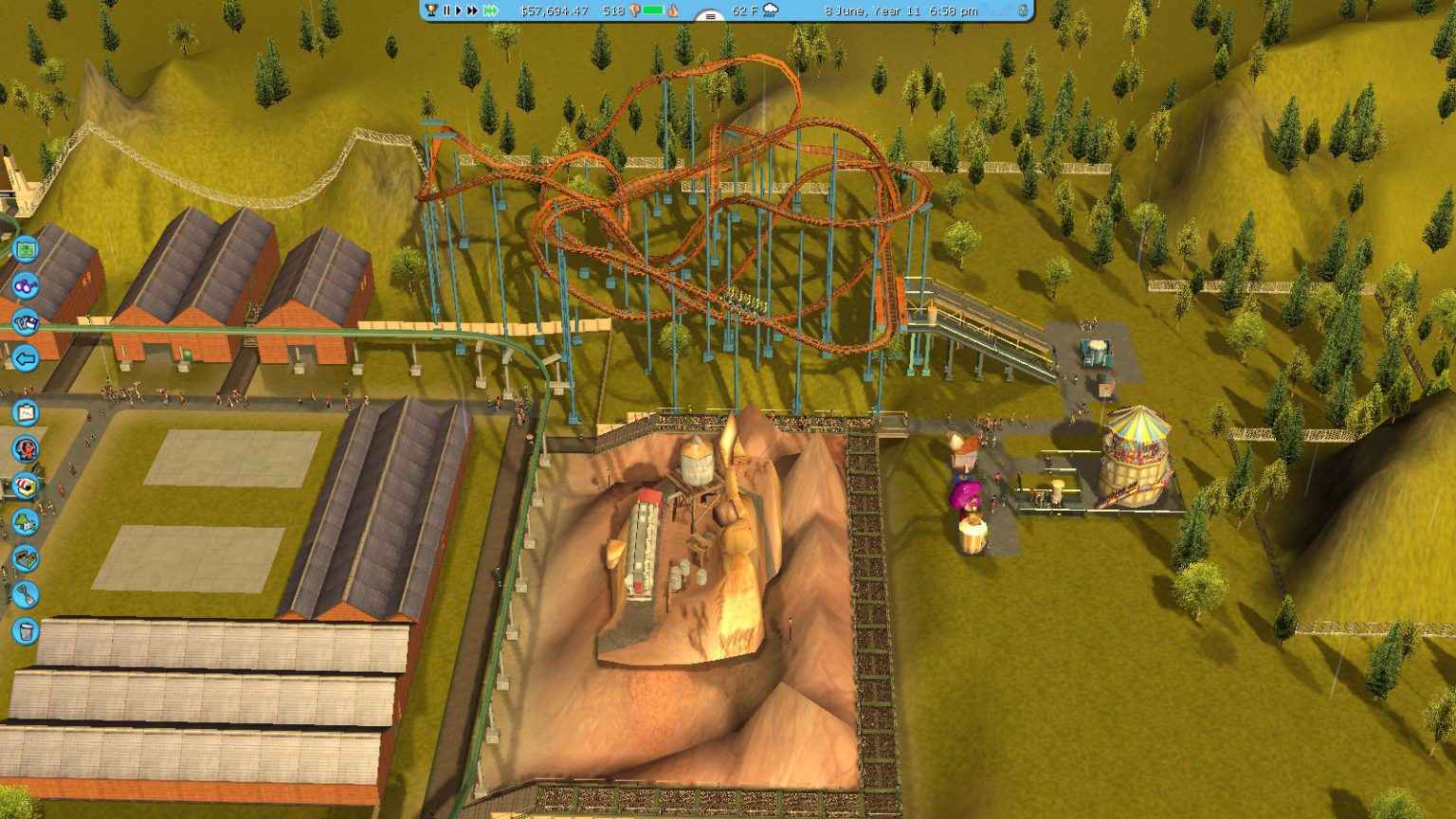 rollercoaster tycoon 3 platinum the money pit